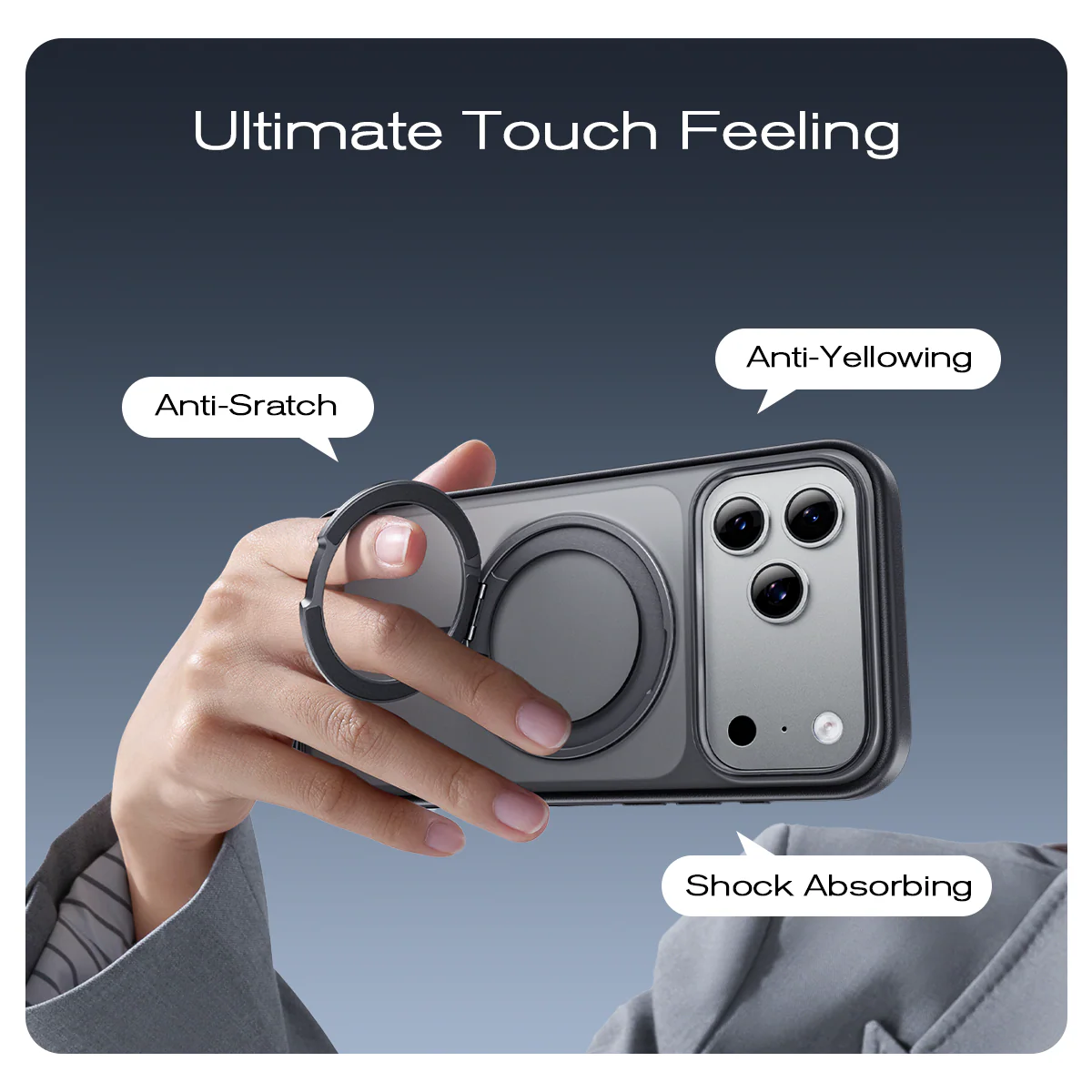 360° Magnetic Ring Stand MagSafe Case - Image 6