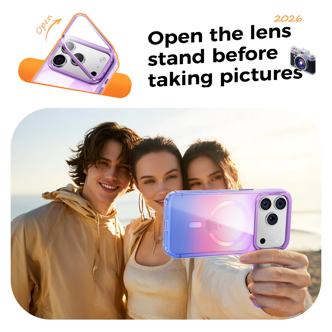 iPhone 17 Pro/Pro MAX Camera Cover Stand Case - Image 19