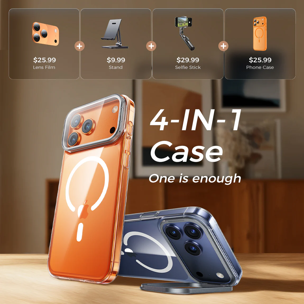 iPhone 17 Pro/Pro MAX Camera Cover Stand Case - Image 20