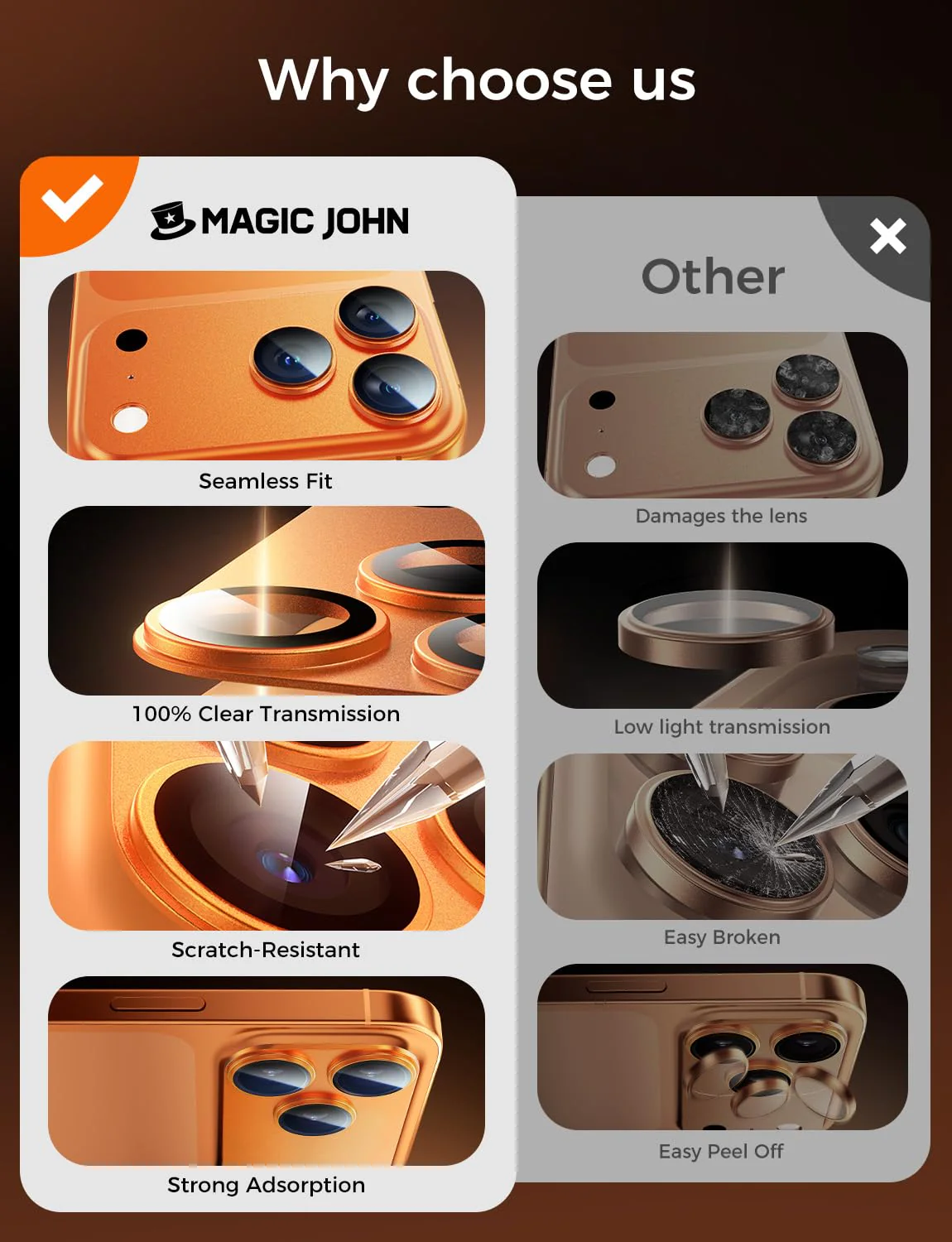 iPhone 17 Pro/Pro Max Sapphire Camera Lens Protector - Image 16