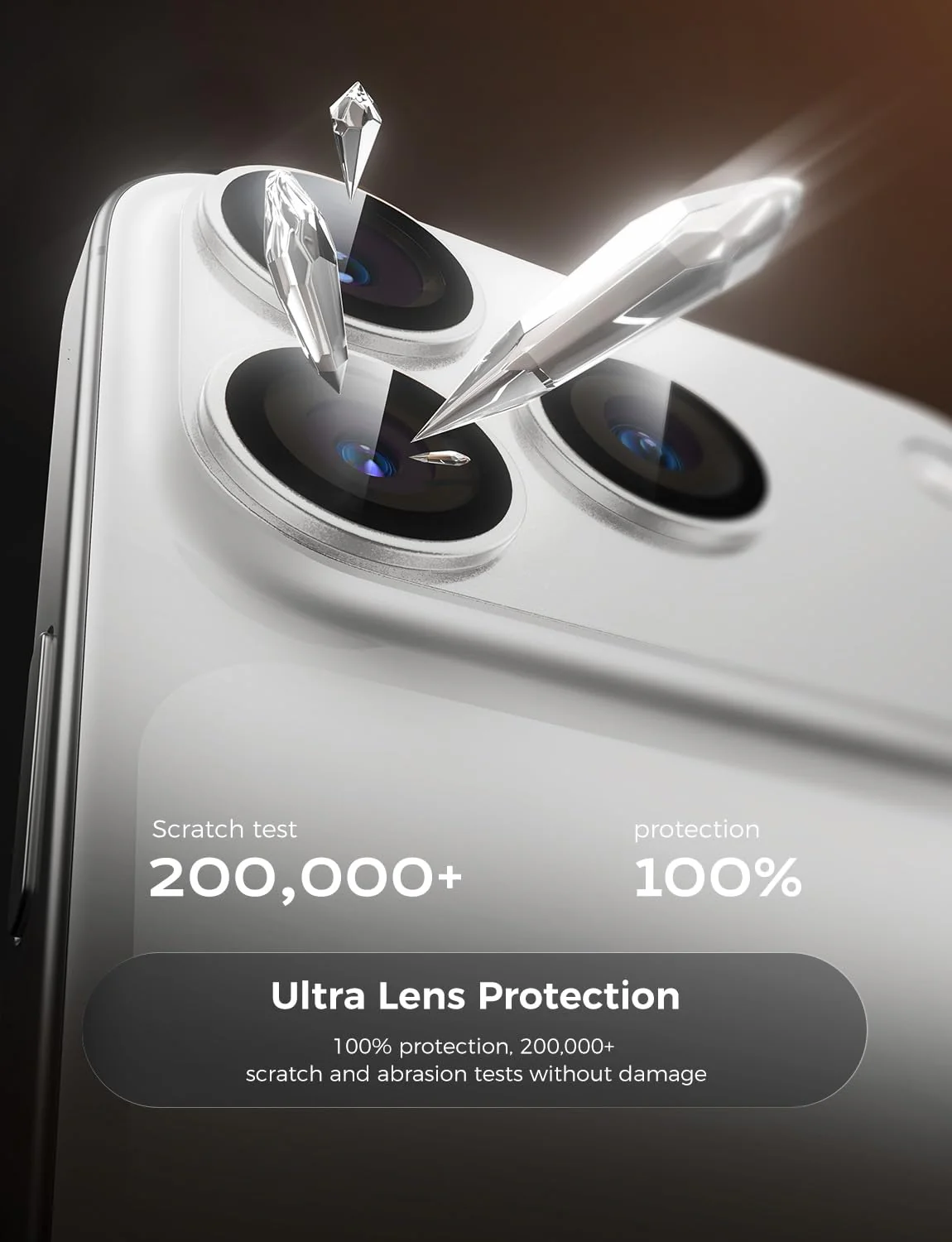 iPhone 17 Pro/Pro Max Sapphire Camera Lens Protector - Image 3