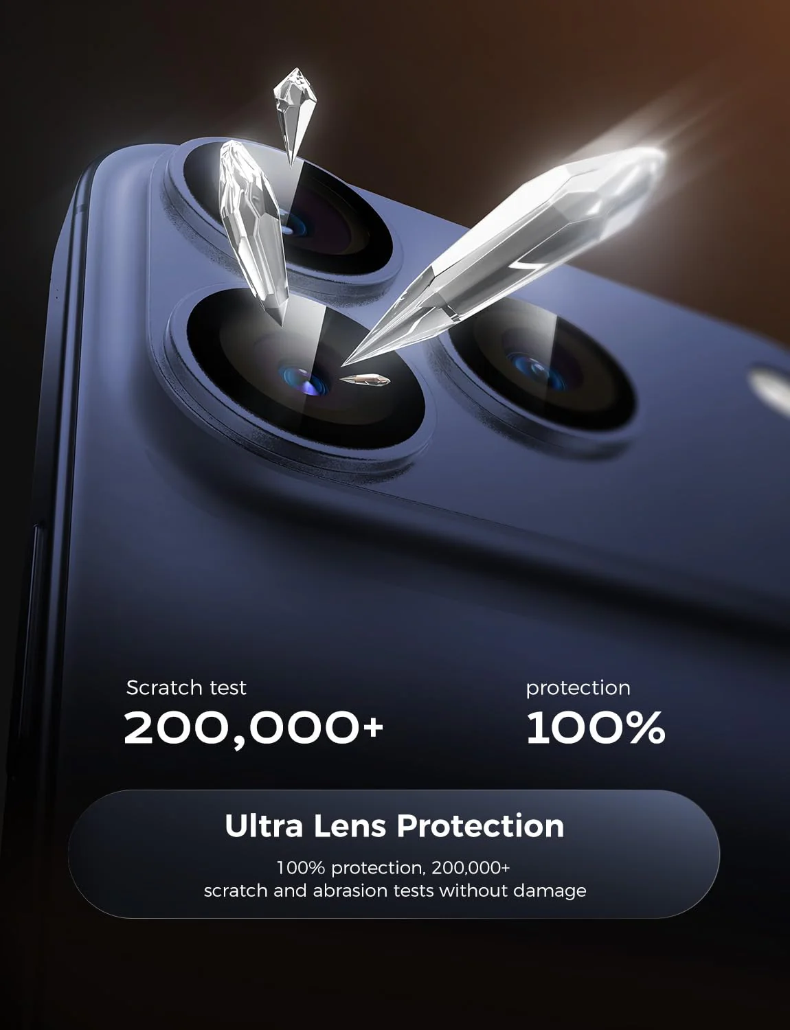 iPhone 17 Pro/Pro Max Sapphire Camera Lens Protector - Image 7