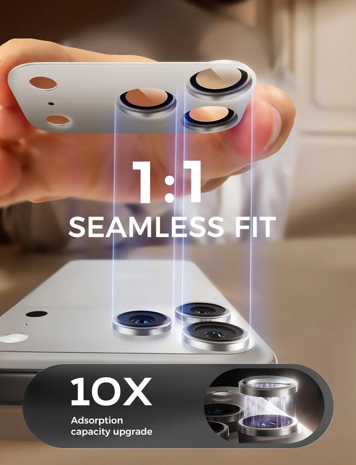 iPhone 17 Pro/Pro Max Sapphire Camera Lens Protector - Image 8