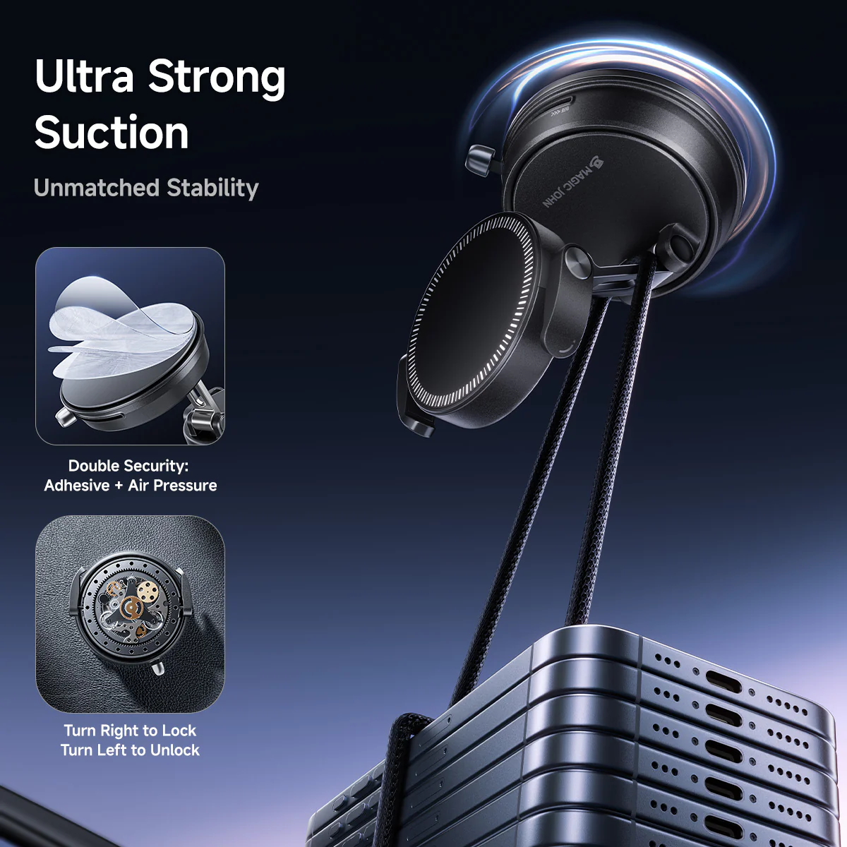 360° Clip-On Magnetic Car Holder - Image 5