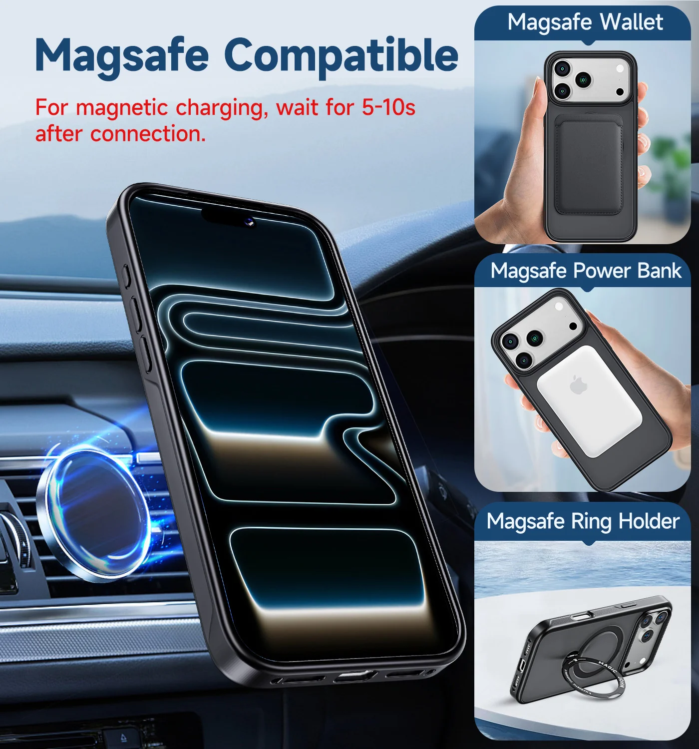 iPhone 17 360° Magnetic Stand Case - Image 6