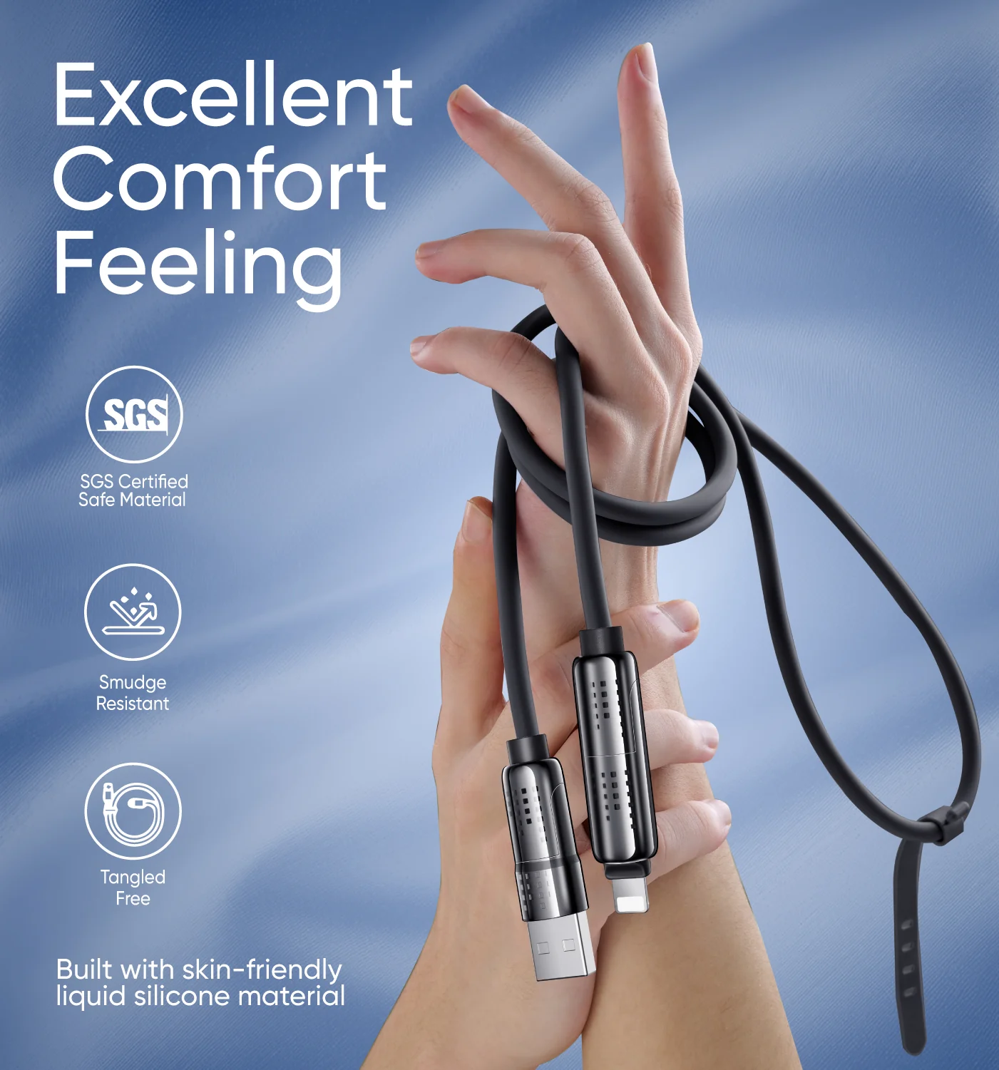 240W 4-in-1 USB Fast Charging Cable - Image 7