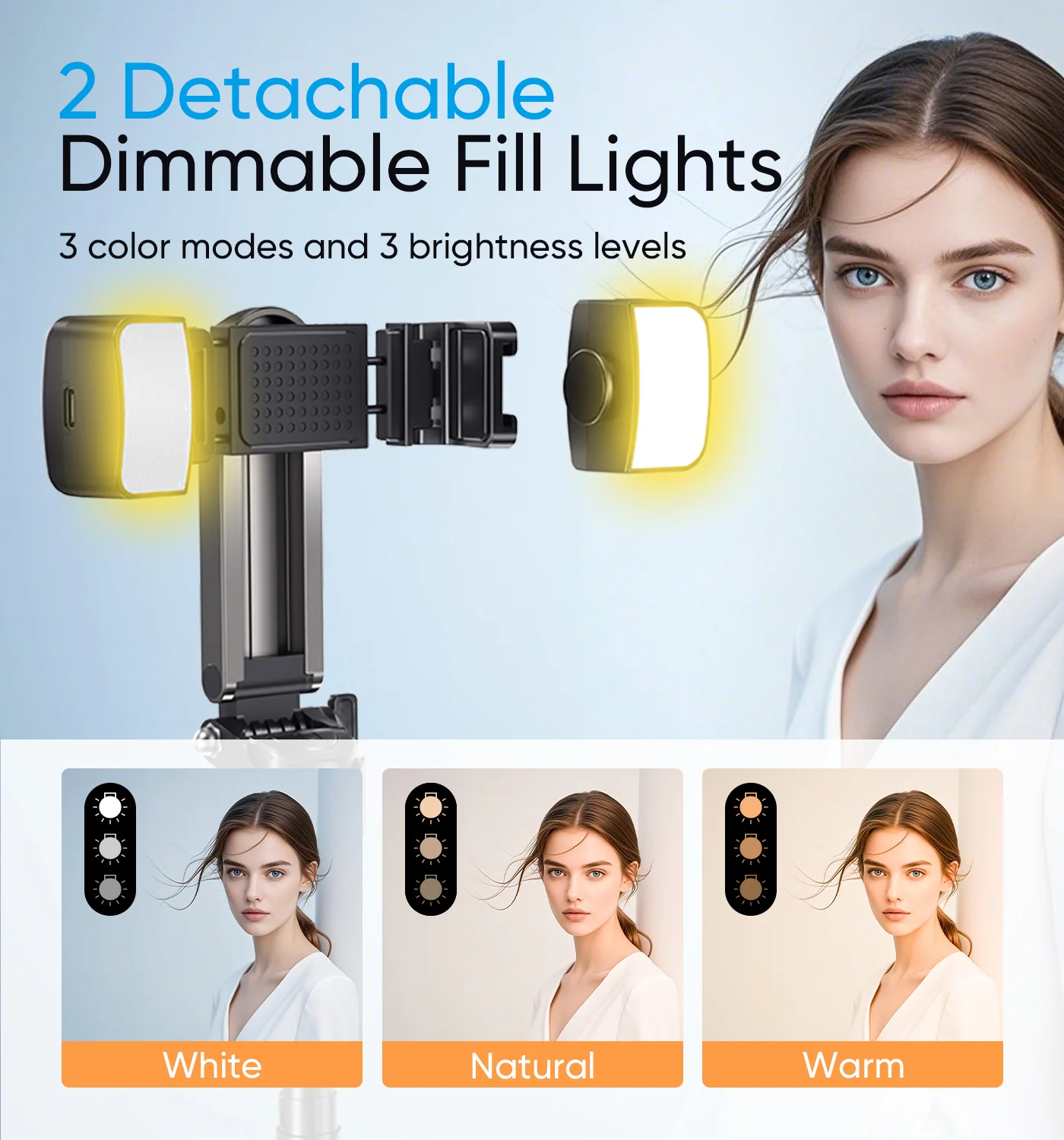 3-in-1 Magnetic Selfie Stick Tripod - Image 3