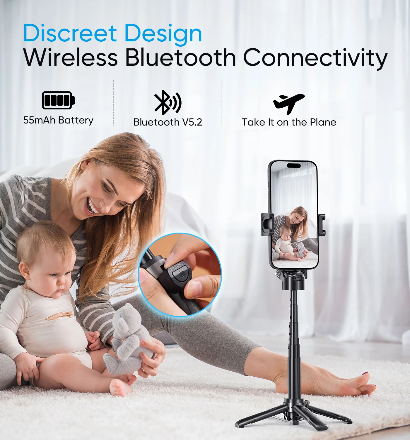 3-in-1 Magnetic Selfie Stick Tripod - Image 4