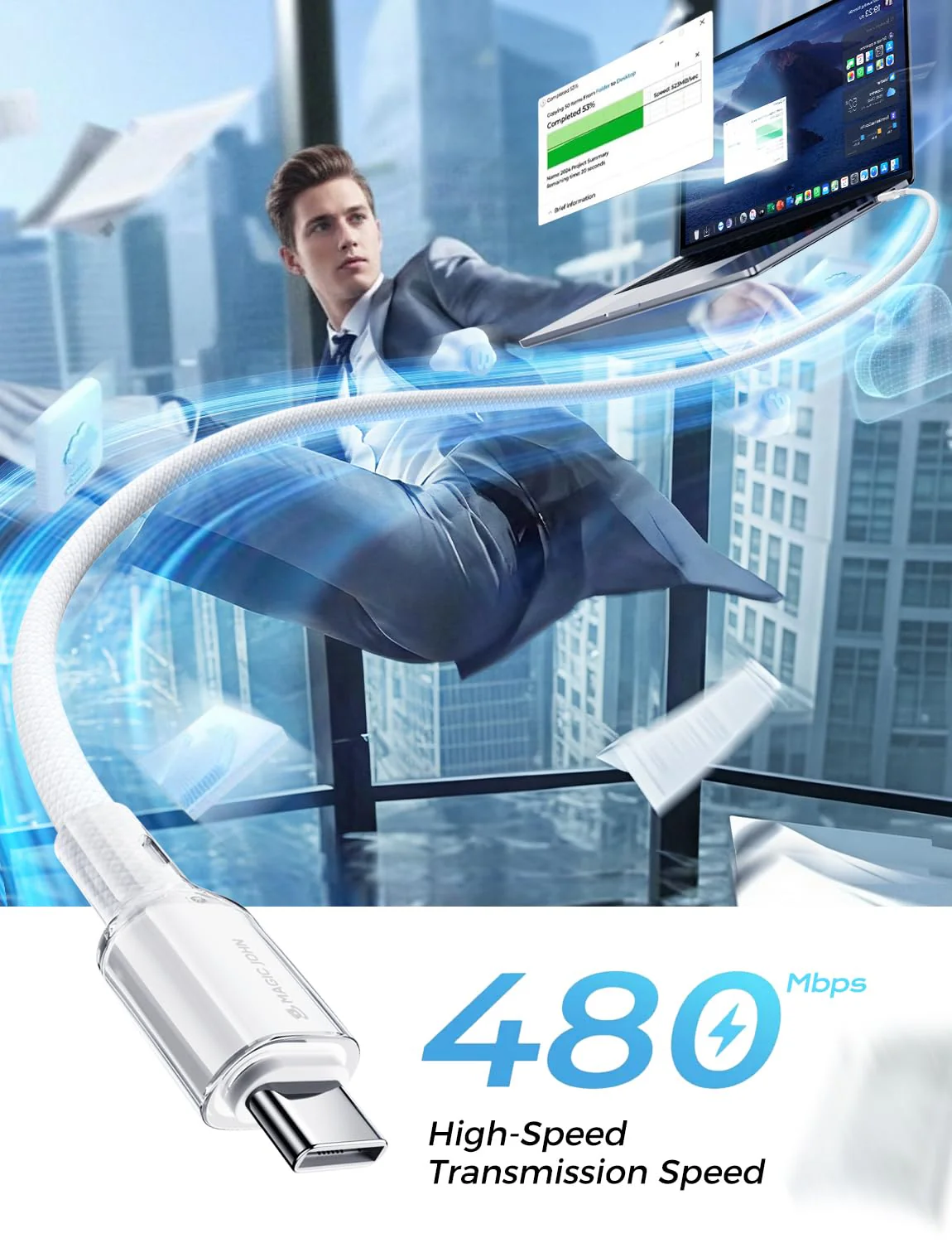 USB-C to USB-C 60W Fast Charging Cable - Image 4